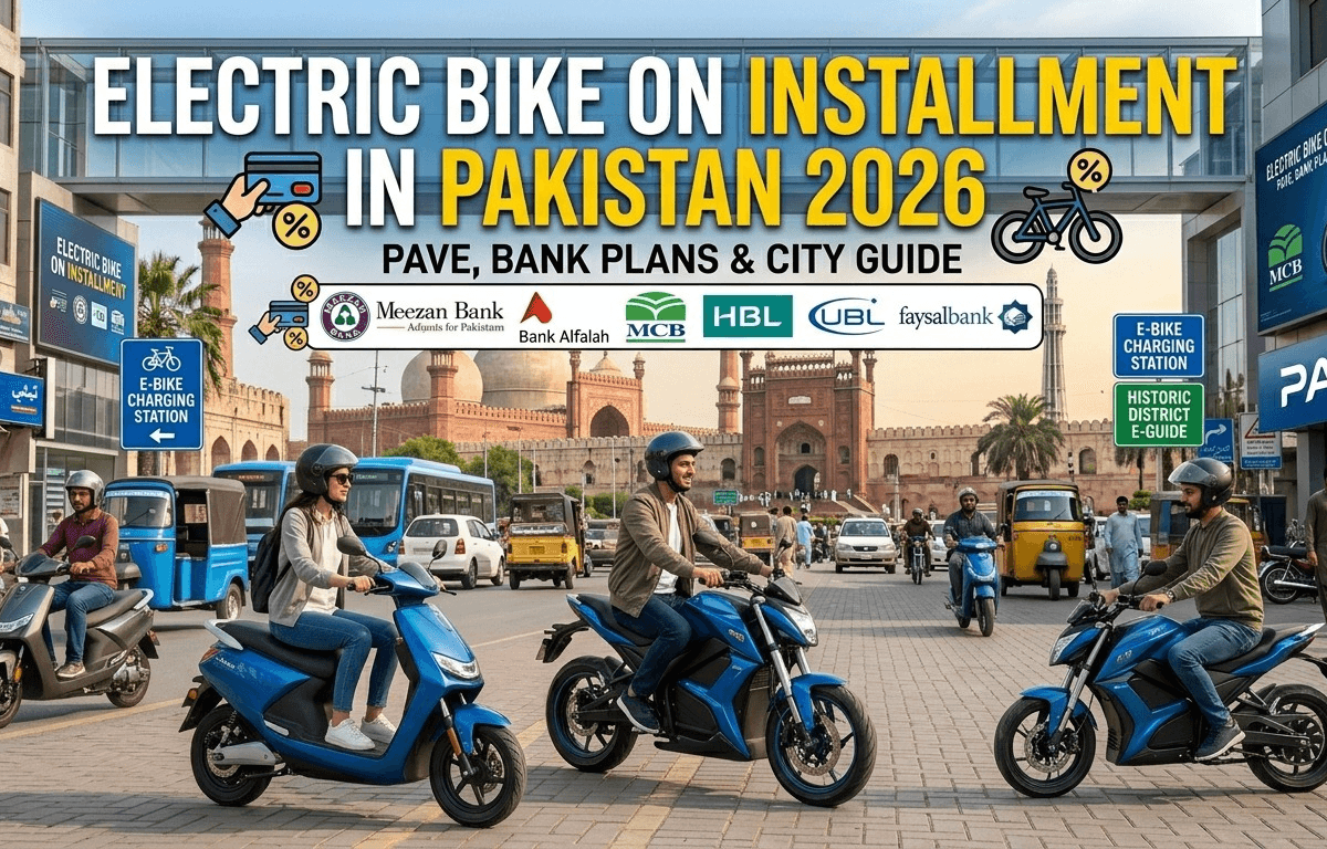 Electric Bike on Installment in Pakistan 2026 – PAVE, Bank Plans & City Guide